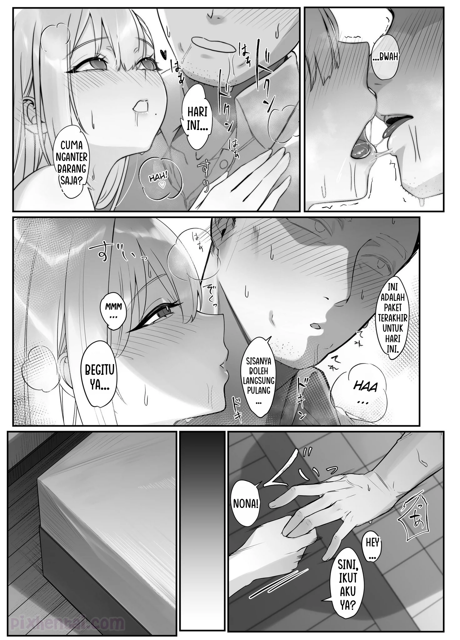 Komik hentai xxx manga sex bokep The Big Breasted Lady at the Delivery Destination Is Way Too Lewd 30